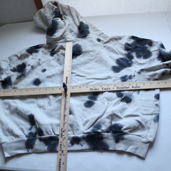 NEW  AFRM Tie Dye Crop Hoodie / blush - noir size 1X - Picture 7 of 11